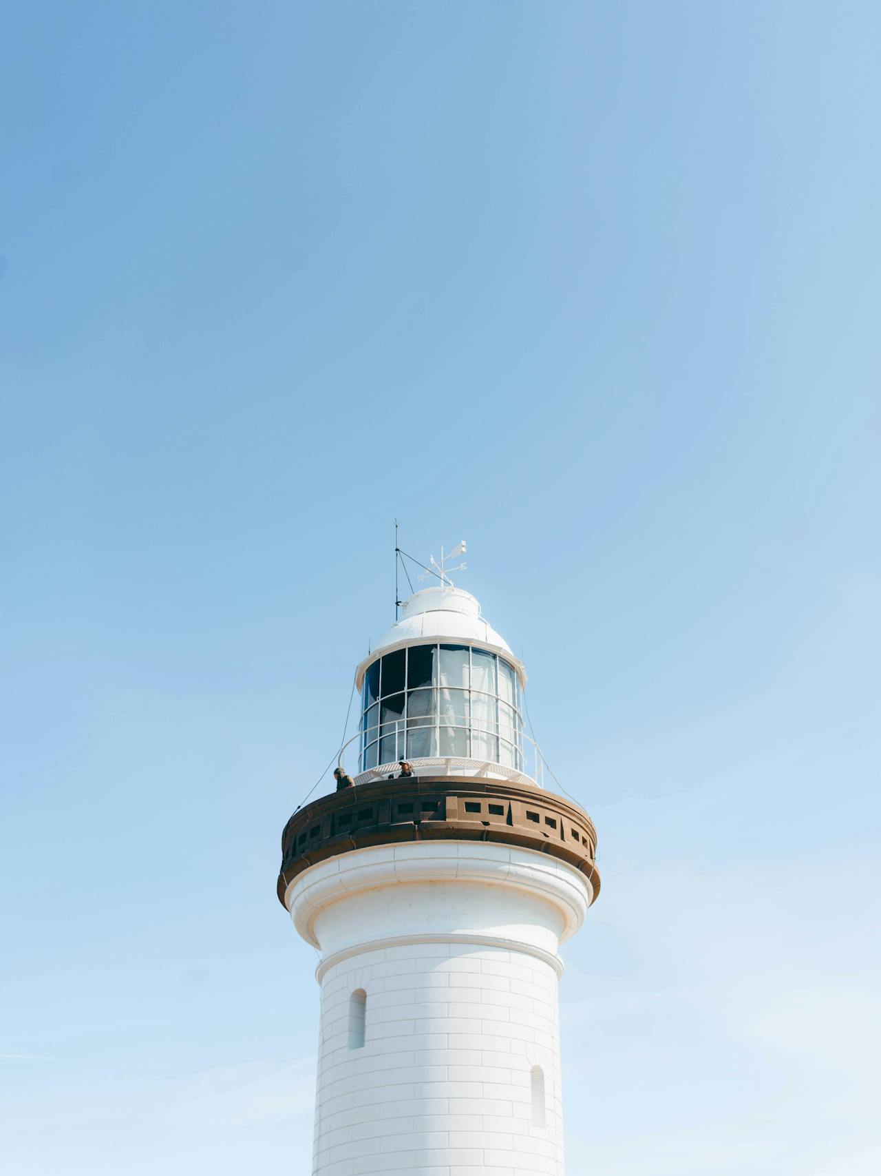 Lighthouse under clear blue sky, New South Wales Australia