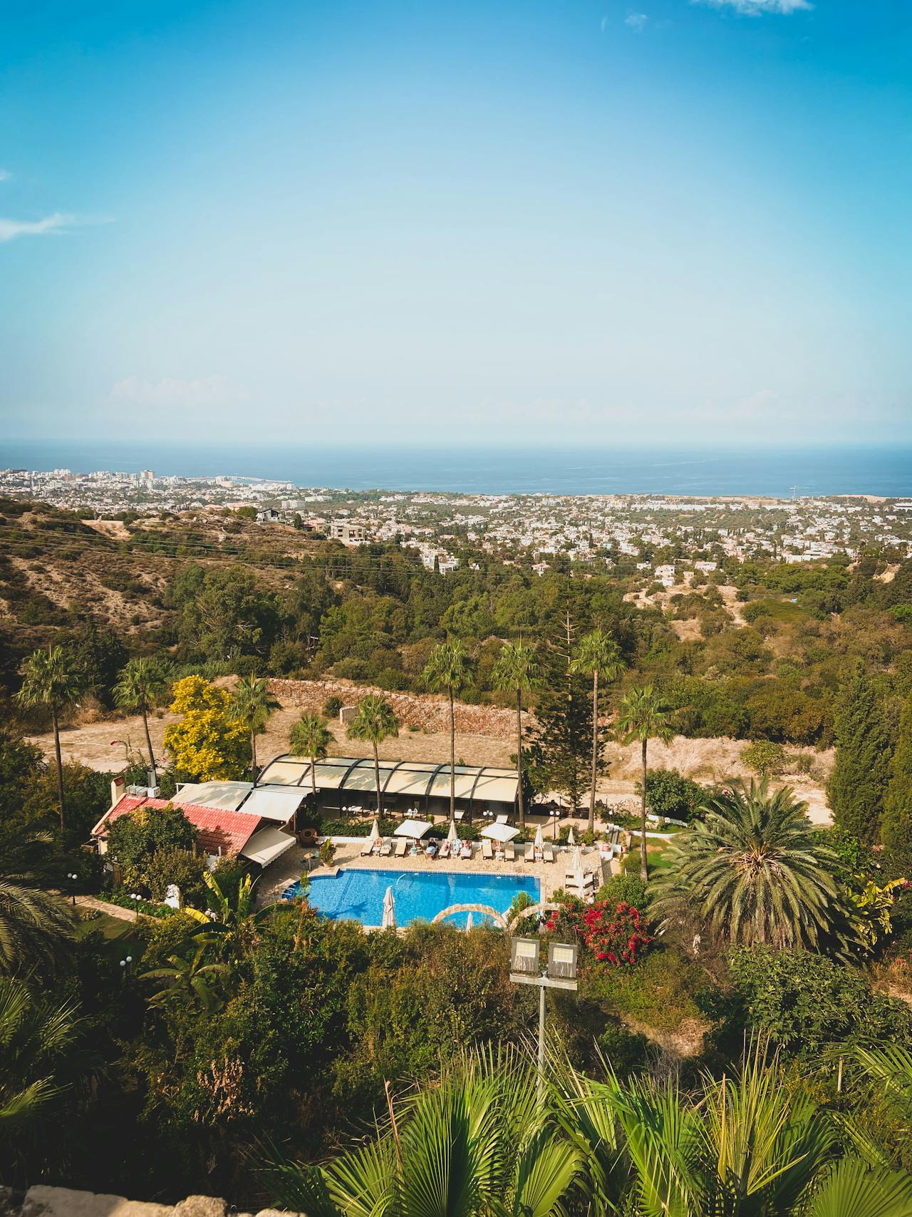 Minthis Resort on a Cypriot hillside — wellness residential community surrounded by Natura 2000 natural reserve