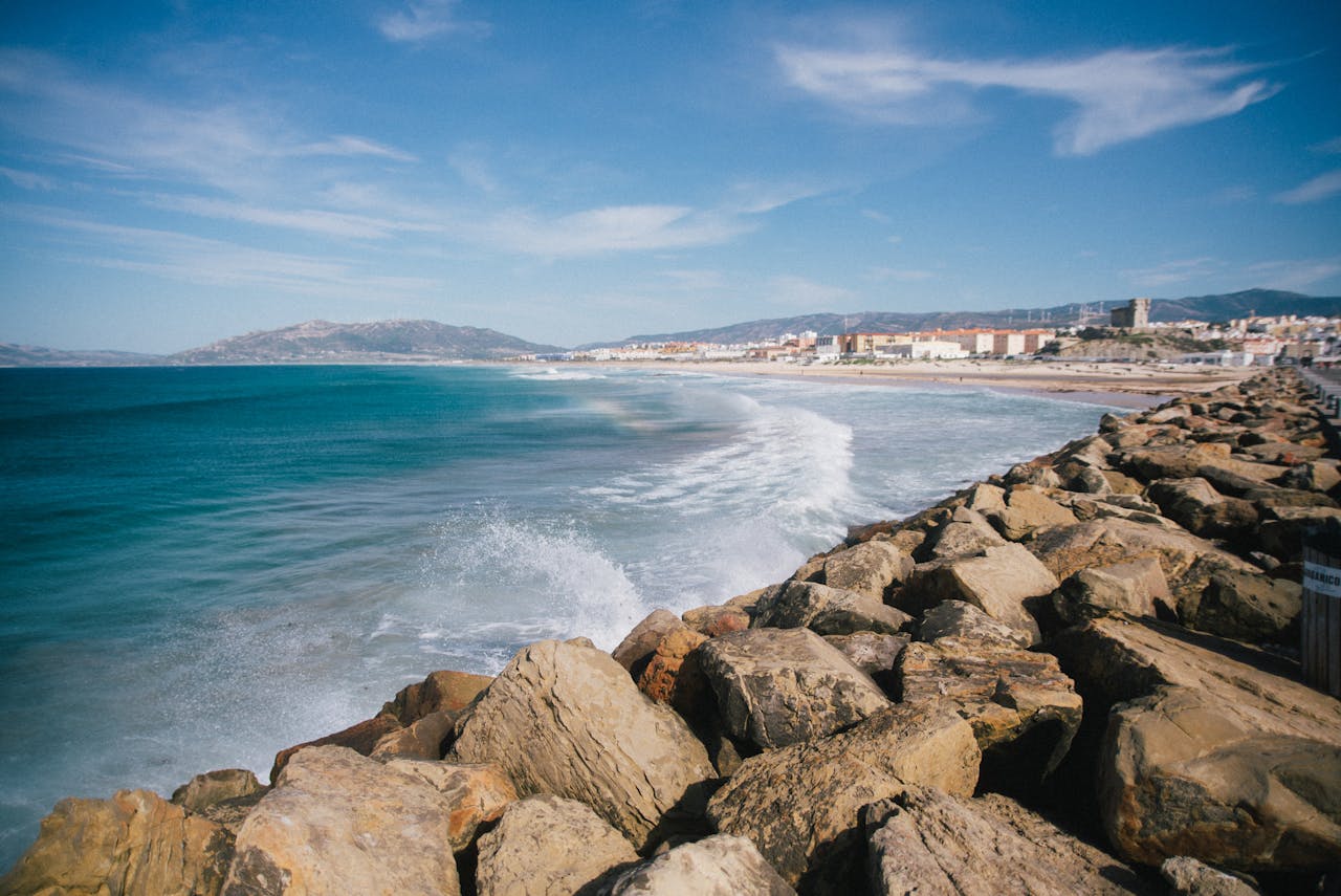 Costa atlántica de España — paisaje salvaje de Cádiz Costa de la Luz